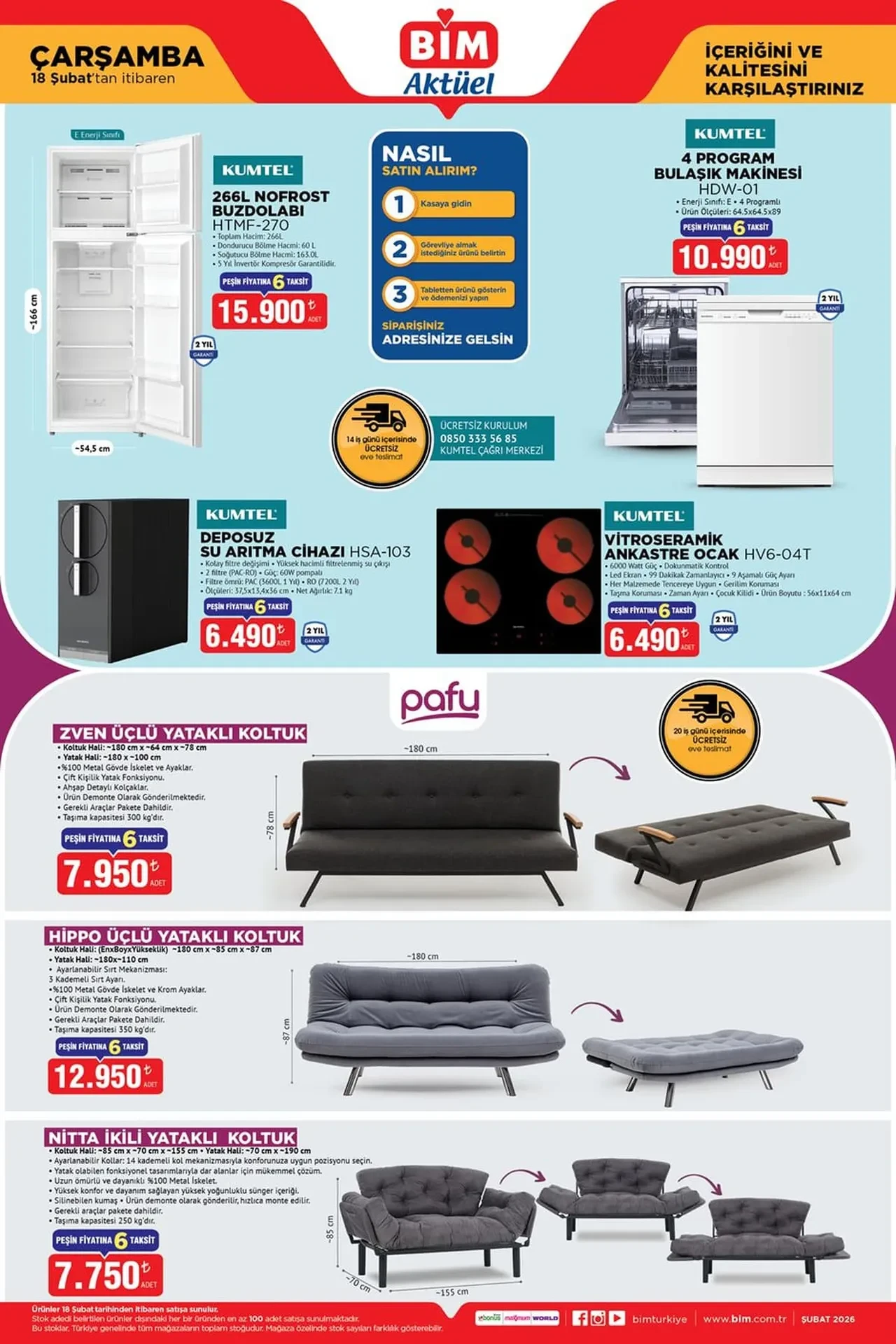 BİM 13-18 Şubat aktüel kataloğunda çeşit çeşit ürün var! 5060 ekran kartlı laptop, elektrikli binilebilir scooter valiz geliyor
