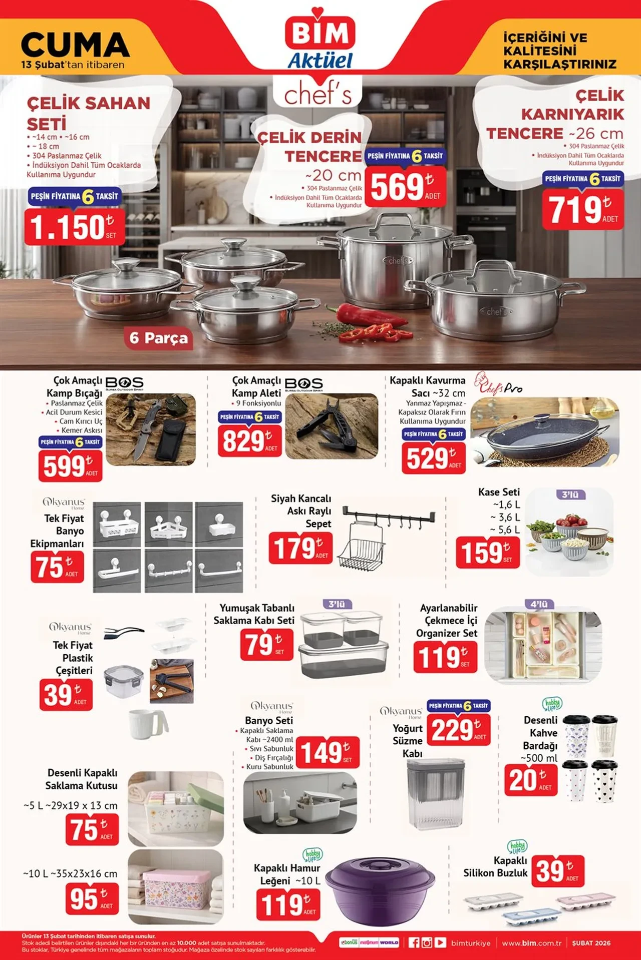 BİM 13-18 Şubat aktüel kataloğunda çeşit çeşit ürün var! 5060 ekran kartlı laptop, elektrikli binilebilir scooter valiz geliyor