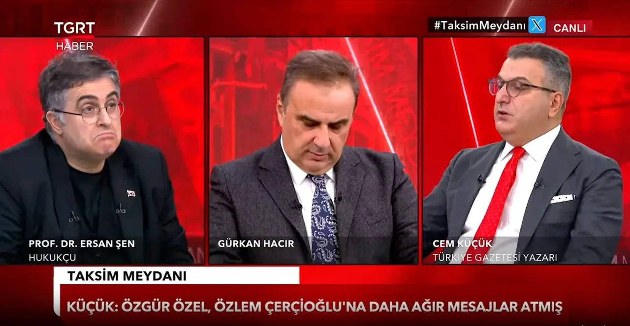 Cem Küçük'ten canlı yayında bomba iddia: 'Özgür Özel o mesajların daha ağırını Özlem Çerçioğlu'na da göndermiş'