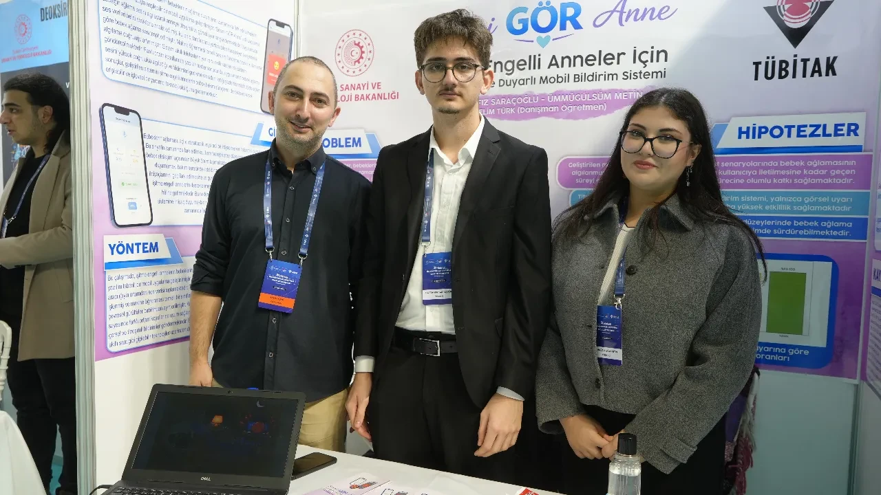 Lise öğrencilerden işitme engelli anneler için uygulama! Anneler bebeklerinin sesini görecek