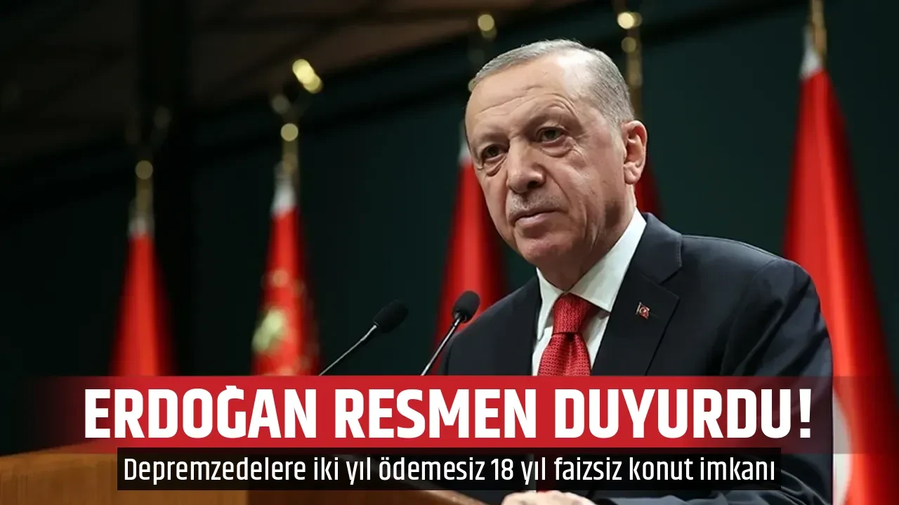 ERDOĞAN RESMEN DUYURDU! 