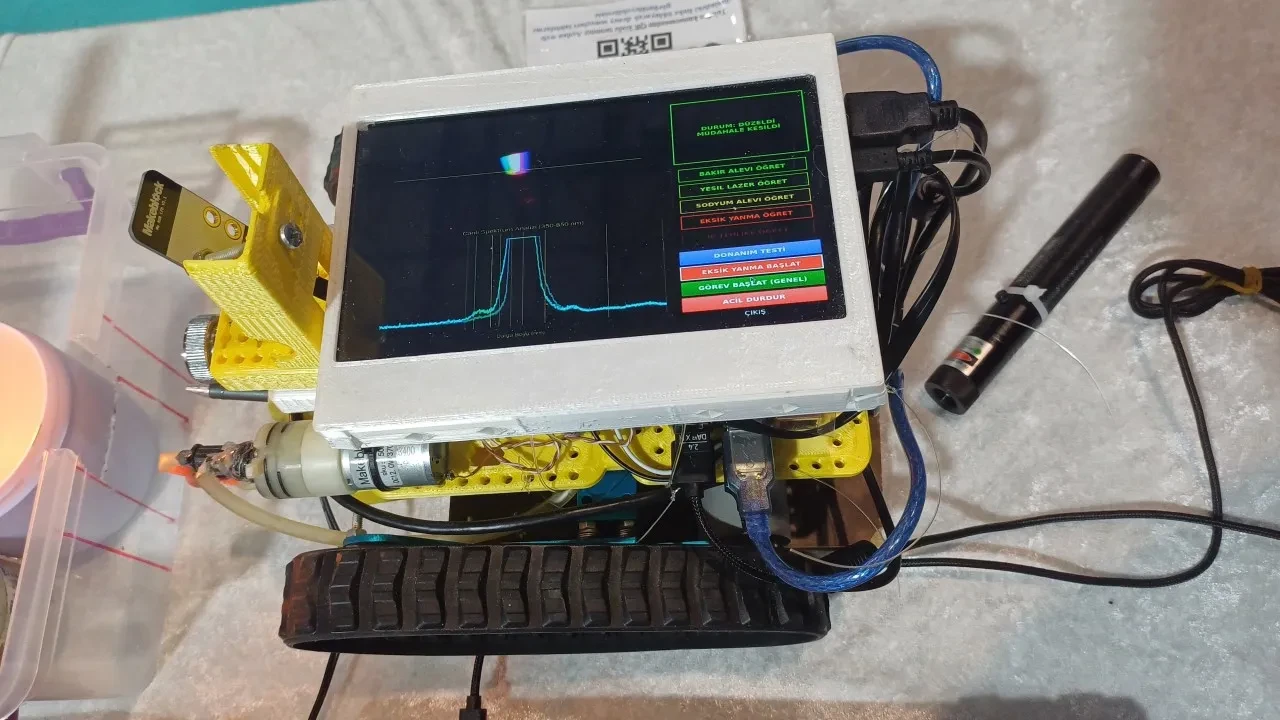 Liselilerin geliştirdiği yangın robotu, alevin 'dilinden' anlıyor
