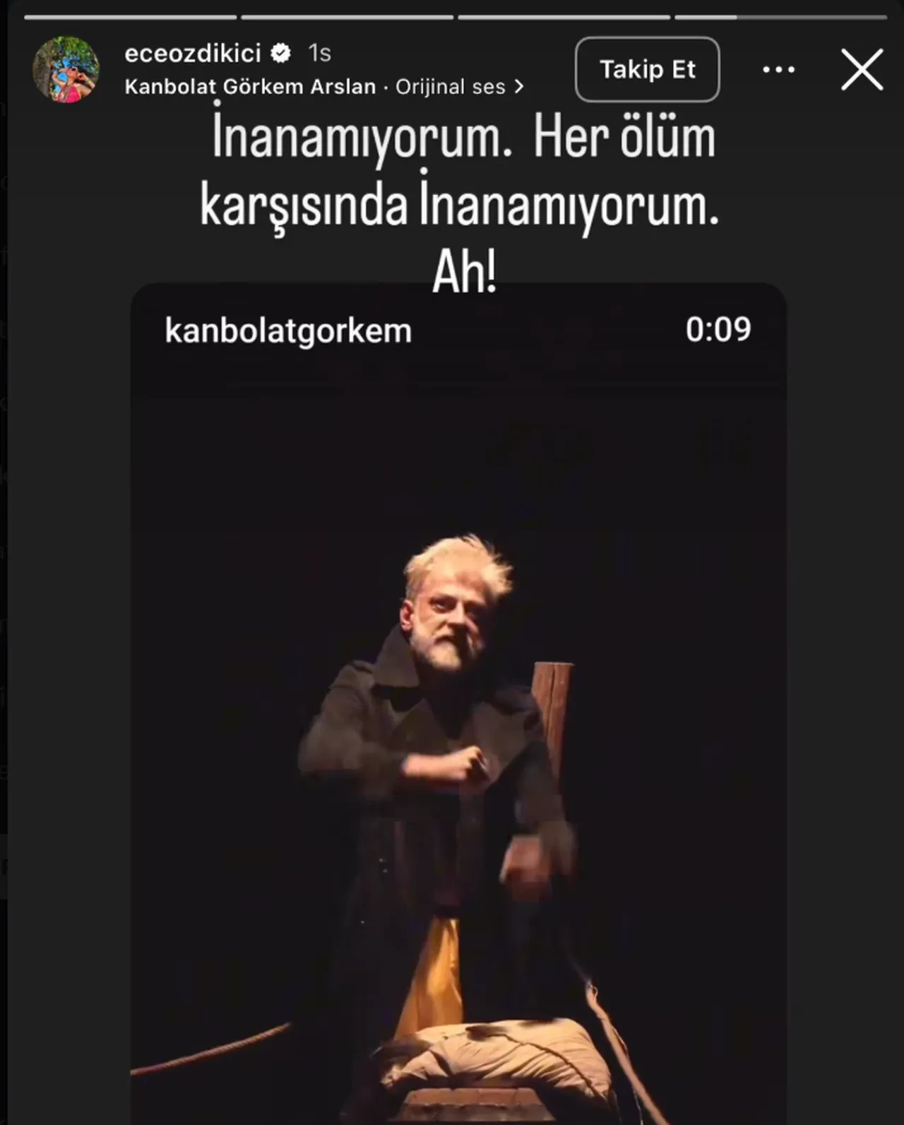 Poyraz Karayel oyuncularından Kanbolat Görkem Arslan paylaşımları