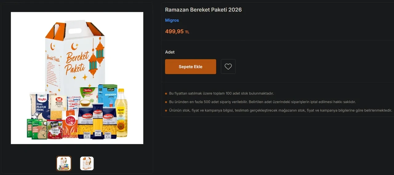 Ramazan kolisi 2026 fiyatları! BİM, A101, ŞOK, Migros Ramazan kolisi fiyatı ne kadar?