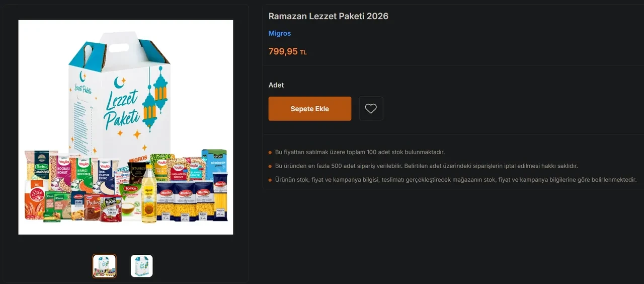 Ramazan kolisi 2026 fiyatları! BİM, A101, ŞOK, Migros Ramazan kolisi fiyatı ne kadar?