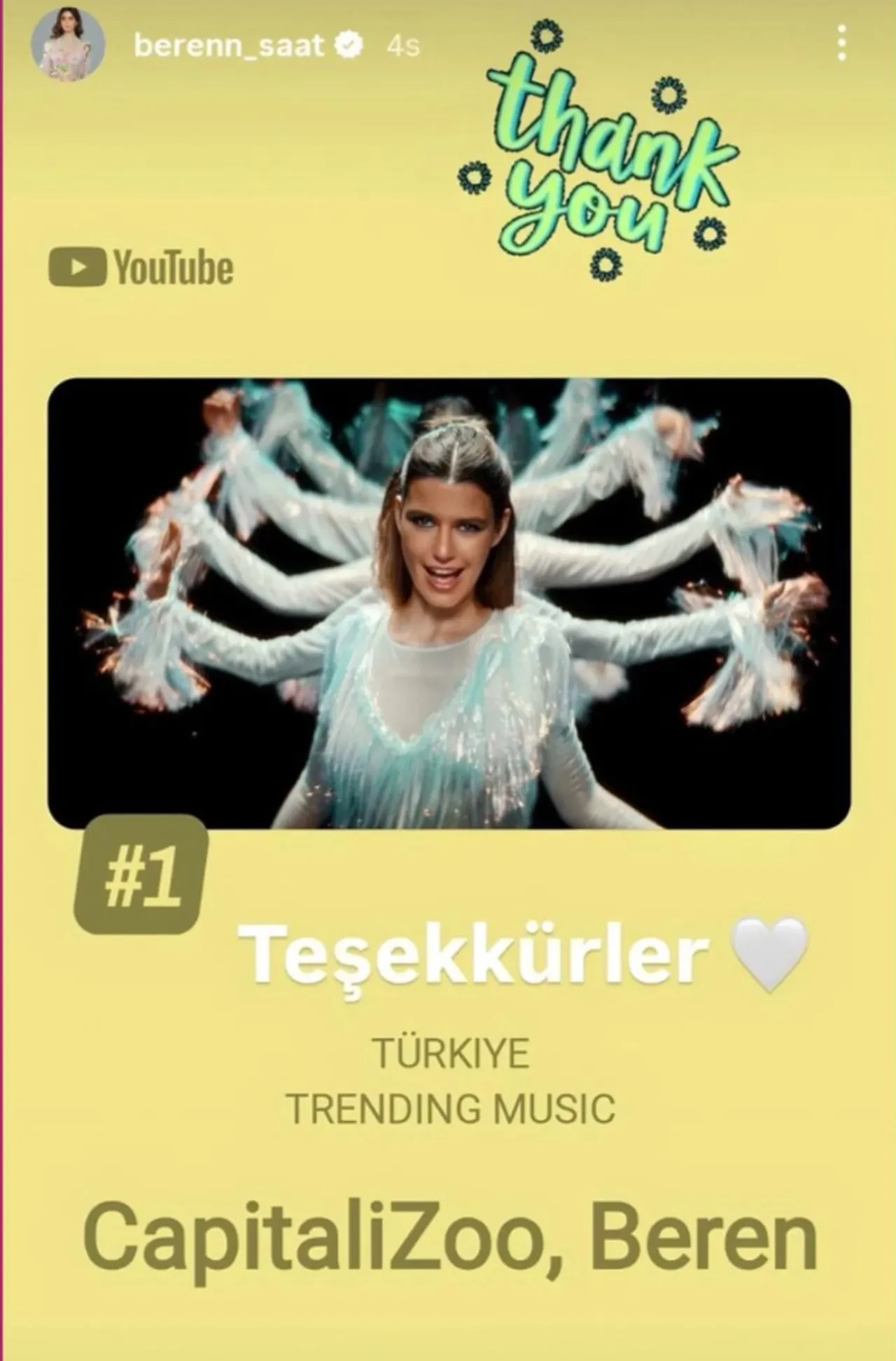 Beren Saat müzik dünyasına hızlı adım attı! İlk 24 saatte en çok izlenen video oldu 