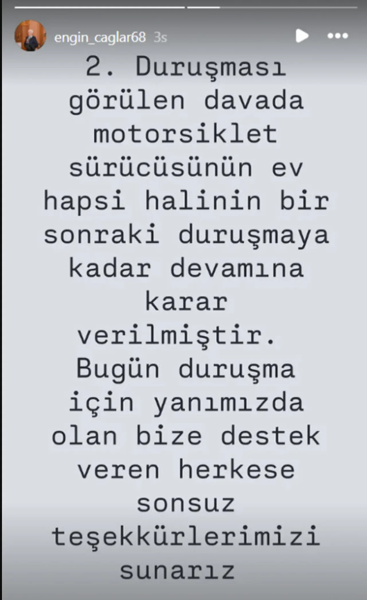 Engin Çağlar'ın hayatını kaybettiği kazaya ilişkin ikinci duruşma görüldü