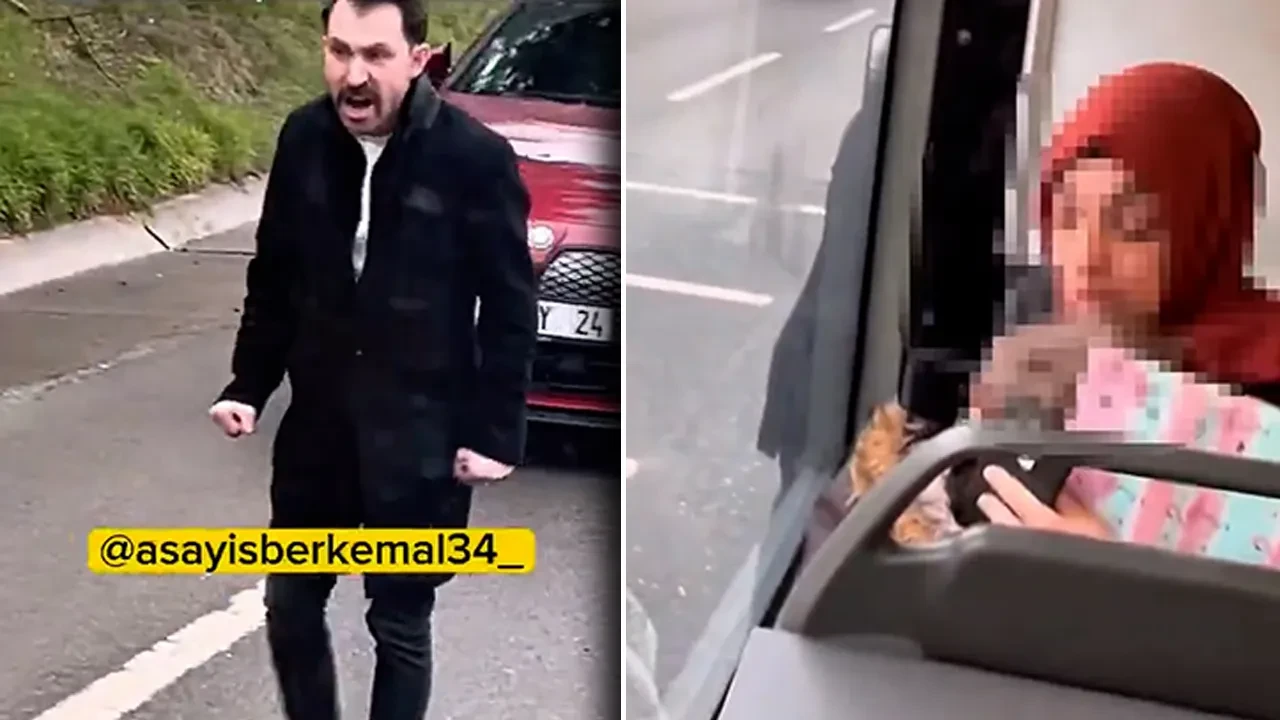 Korkudan annesine sığındı! İETT otobüsüne saldırarak küfürler savurdu: Dehşet kamerada 