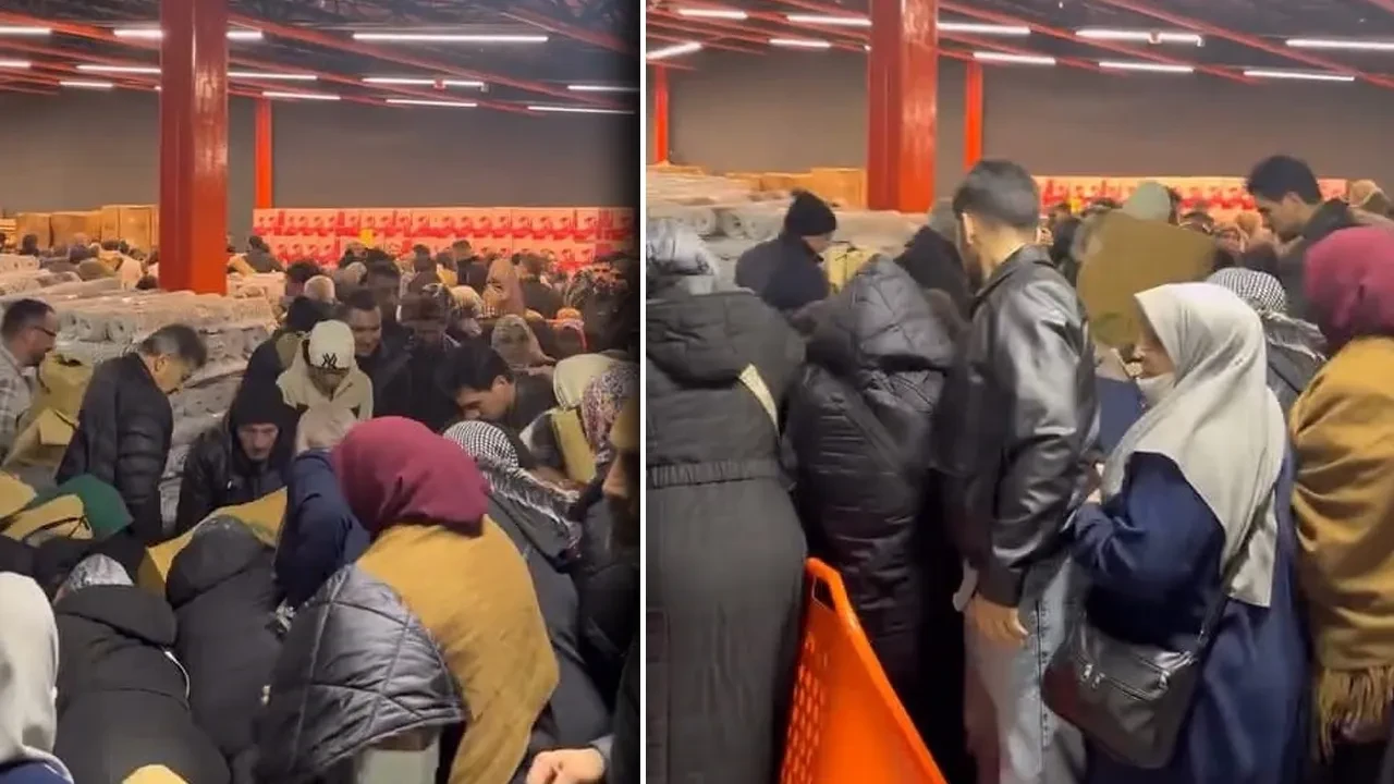 İndirim izdihama neden oldu! 100 TL kampanyası için birbirlerini ezdiler 