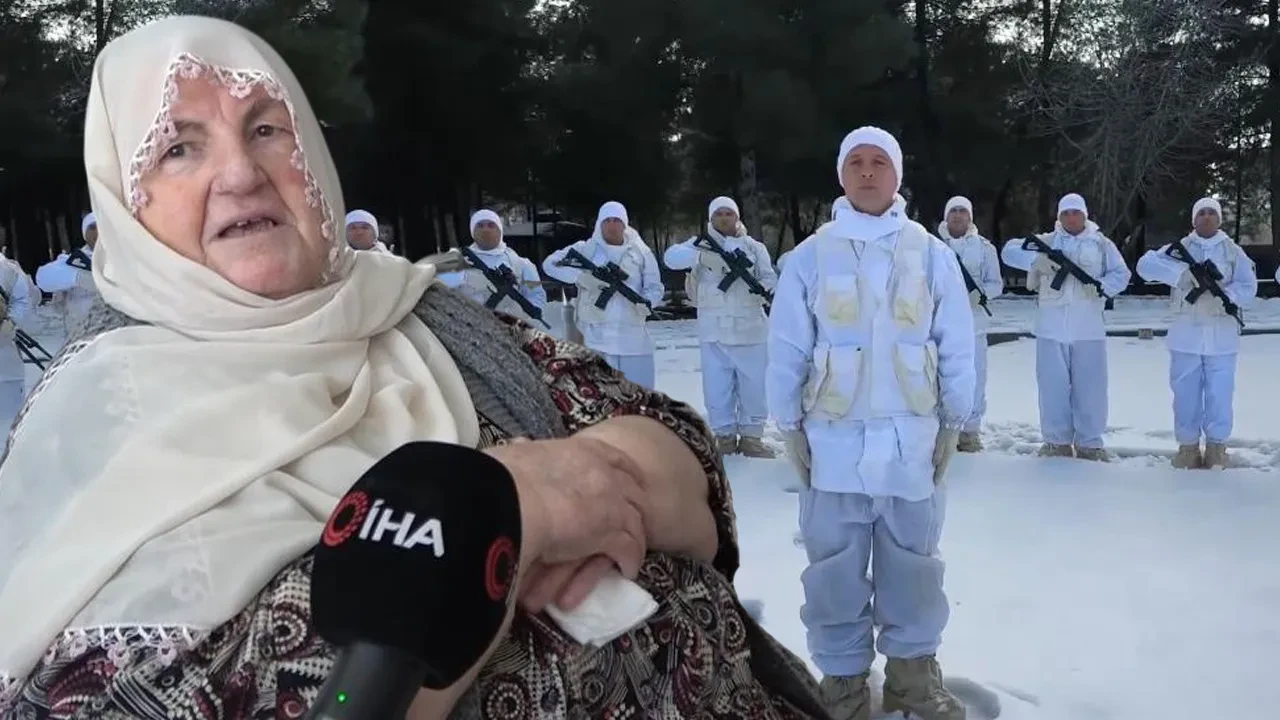 Sabahat teyze Mehmetçiğe 400 bere ördü! Askerin karlar içindeki videosu yürek ısıttı