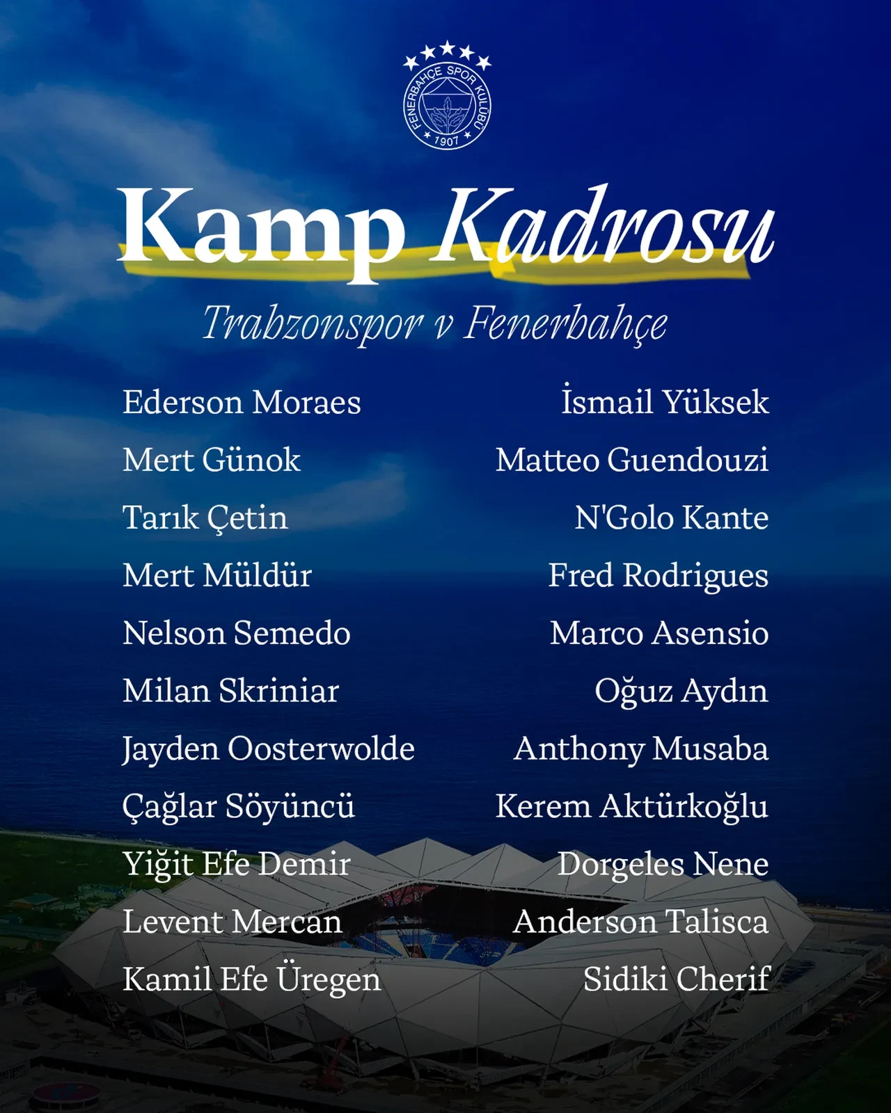 Trabzonspor-Fenerbahçe | SÜPER LİG CANLI MAÇ ANLATIMI