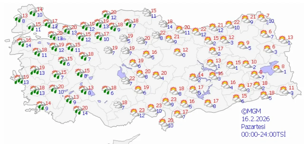 Güneş kısa süre yüzünü gösterdi, yeni haftada 10 derece birden düşecek! Kar ve çöl tozu geliyor