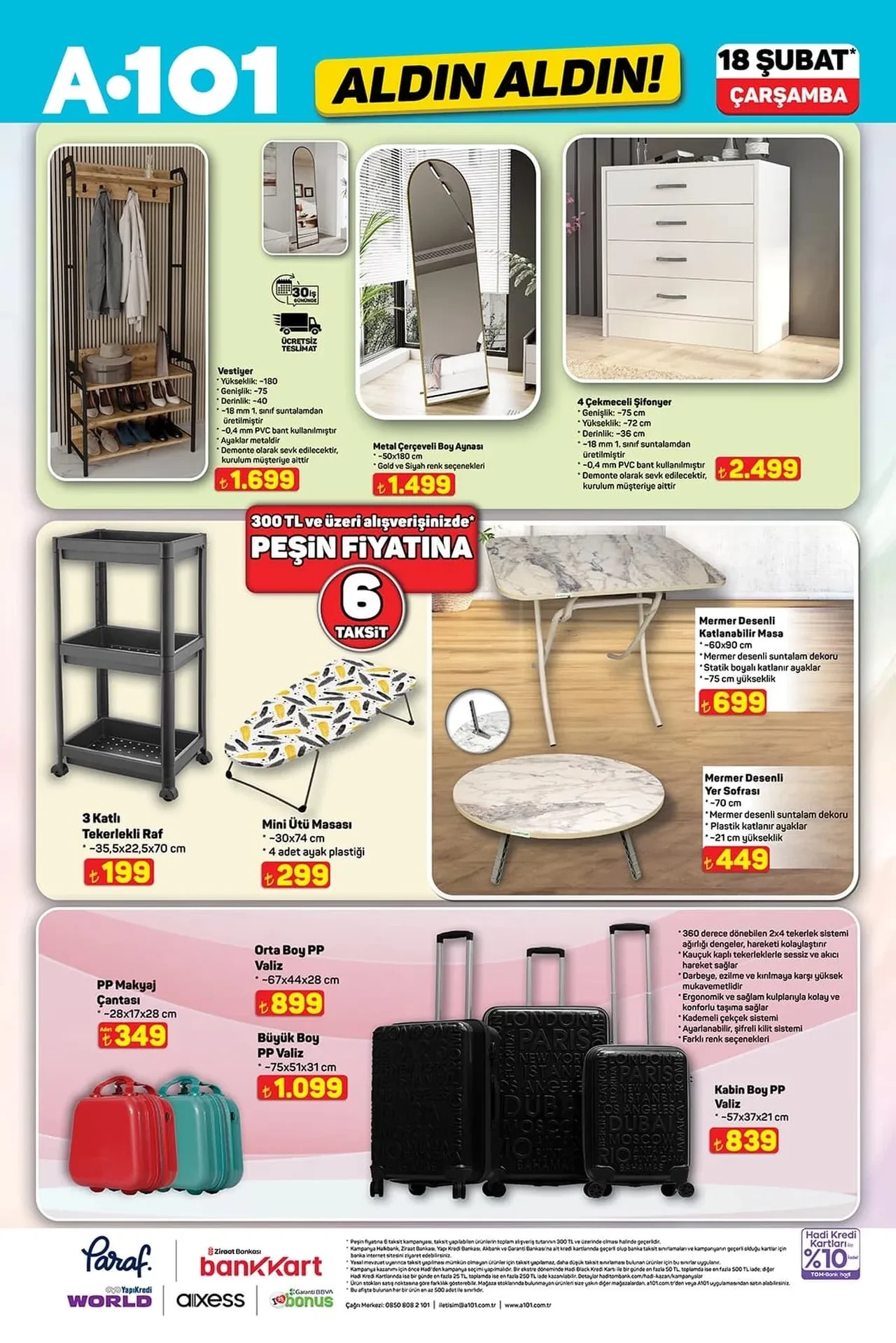 A101 aktüel ürünler 18-26 Şubat katloğu! A101'e hava temizleyici ile Galatasaray, Fenerbahçe, Beşiktaş ve Trabzonspor nevresim seti geliyor