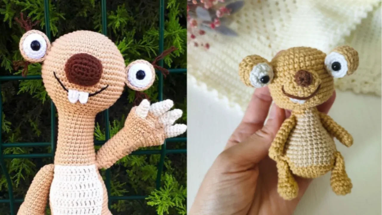 Amigurumi Sid örgü nasıl yapılır? Örgü'nün en eğlenceli hali: Buz Devri'nin Sid karakteri nasıl örülür?