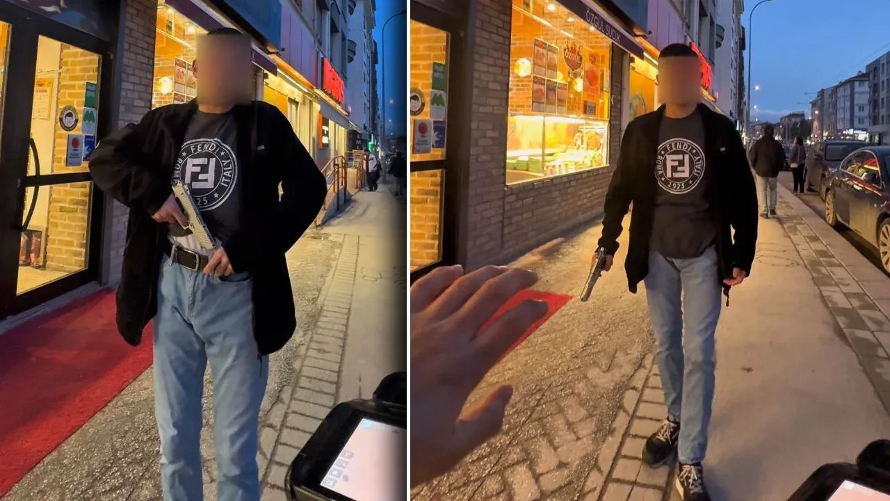 Fotoğrafını çekmek istediği şahıs silah çekti! Korkudan eli ayağı titredi: Verdiği cevap şoke etti