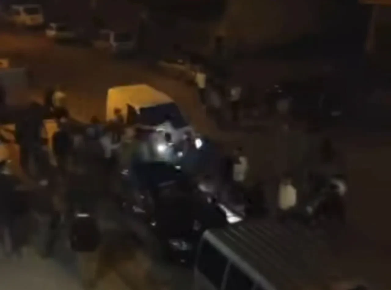 Gaziantep'te kan donduran görüntüler! Kavga edenleri aracıyla böyle ezdi