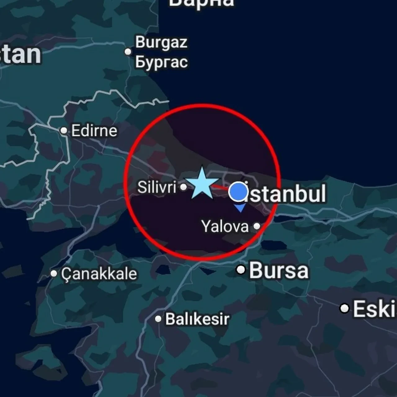 Gece yarısı gelen deprem bildirimi İstanbulluları panikletti! AFAD'tan açıklama geldi 