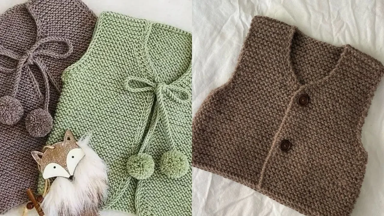 Kız bebekleri için ince ip ve tığla yapılacak süveter modelleri 2026!