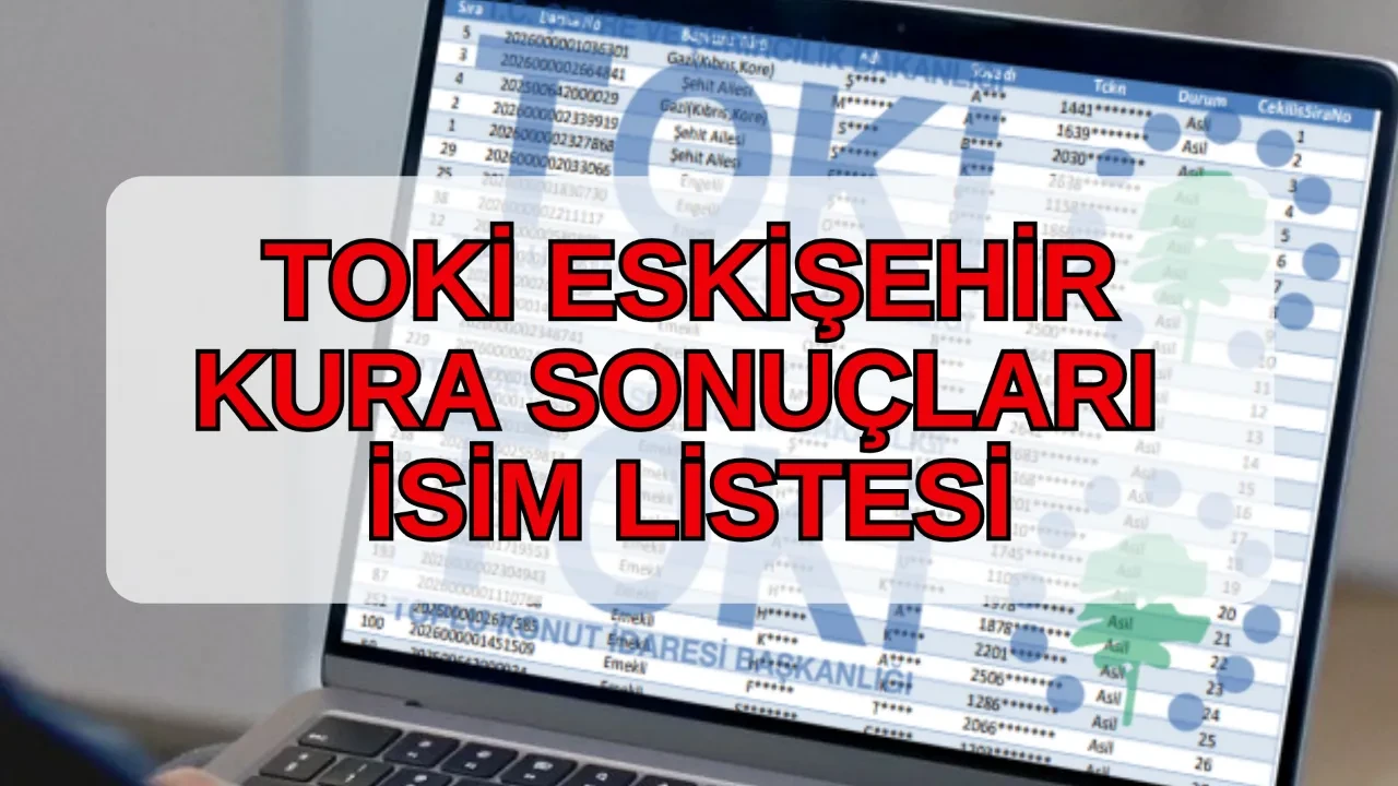 TOKİ Eskişehir kura sonuçları isim listesi sorgulama ekranı 2026! TOKİ Eskişehir kura sonuçları açıklandı mı, nasıl öğrenilir?