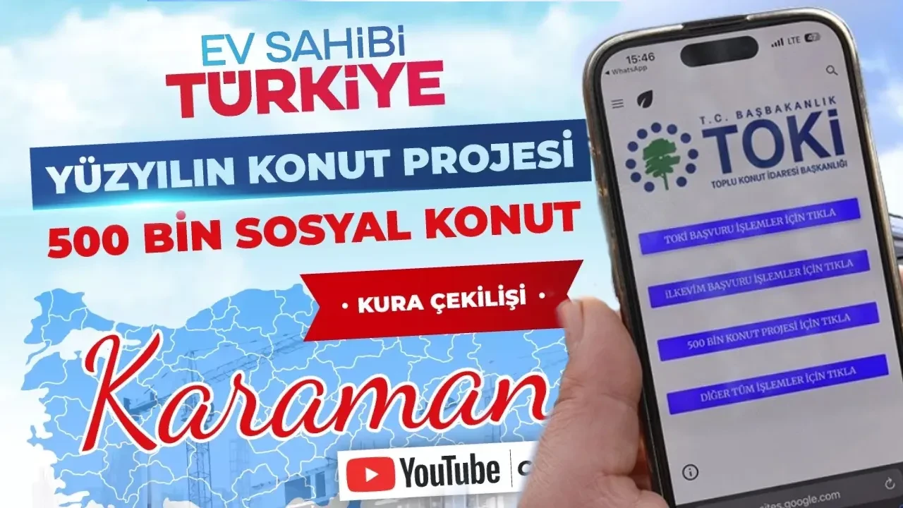 TOKİ Karaman kura sonuç isim listesi belli oldu ilçe ilçe liste! TOKİ Karaman kura sonuçları neren öğrenilir görüntüleme ekranı?