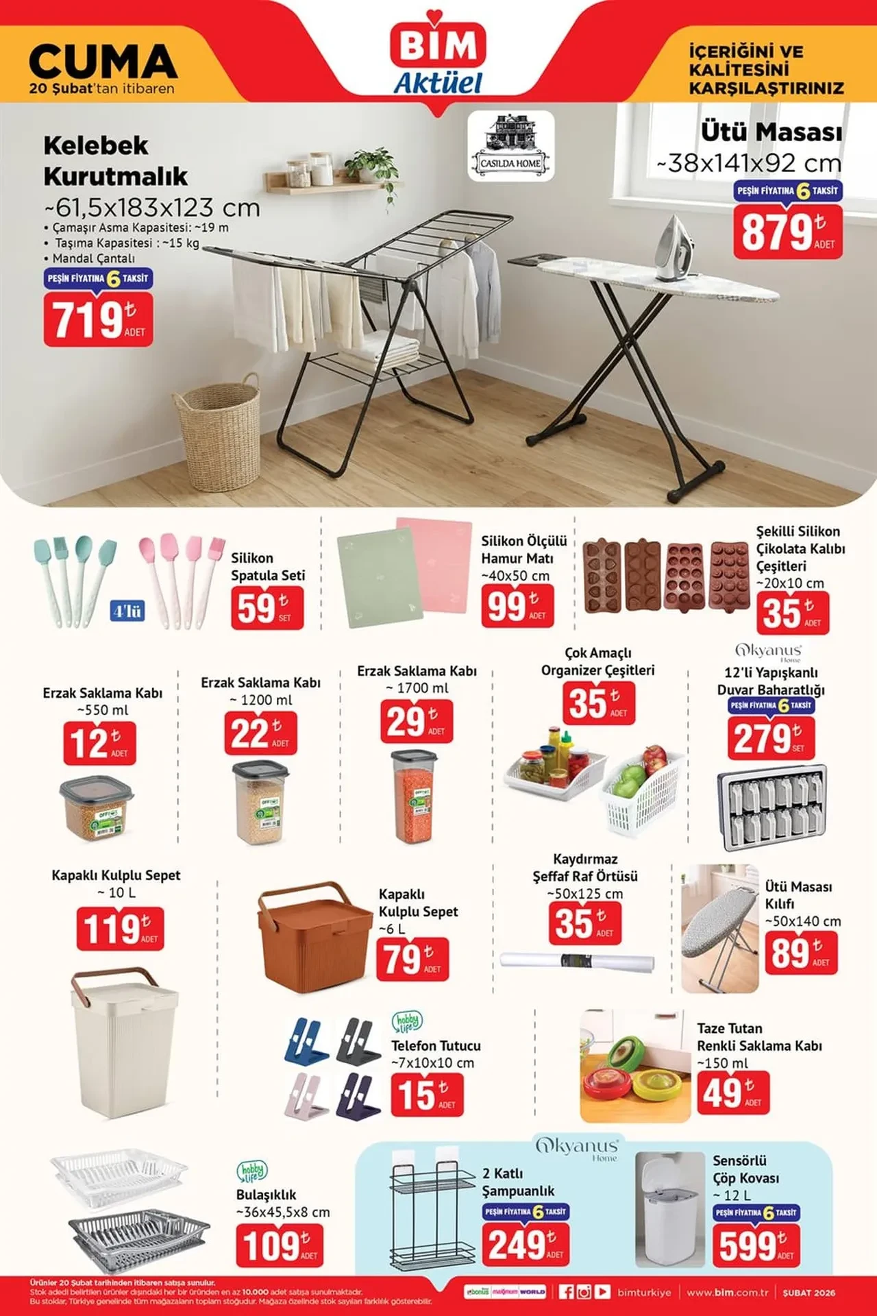 BİM 20-24 Şubat aktüel ürünler kataloğu 2026! (Ramazan’a özel) Teknoloji ürünleri, elektronik ev eşyaları, masa ve beyaz eşyada dev kampanya