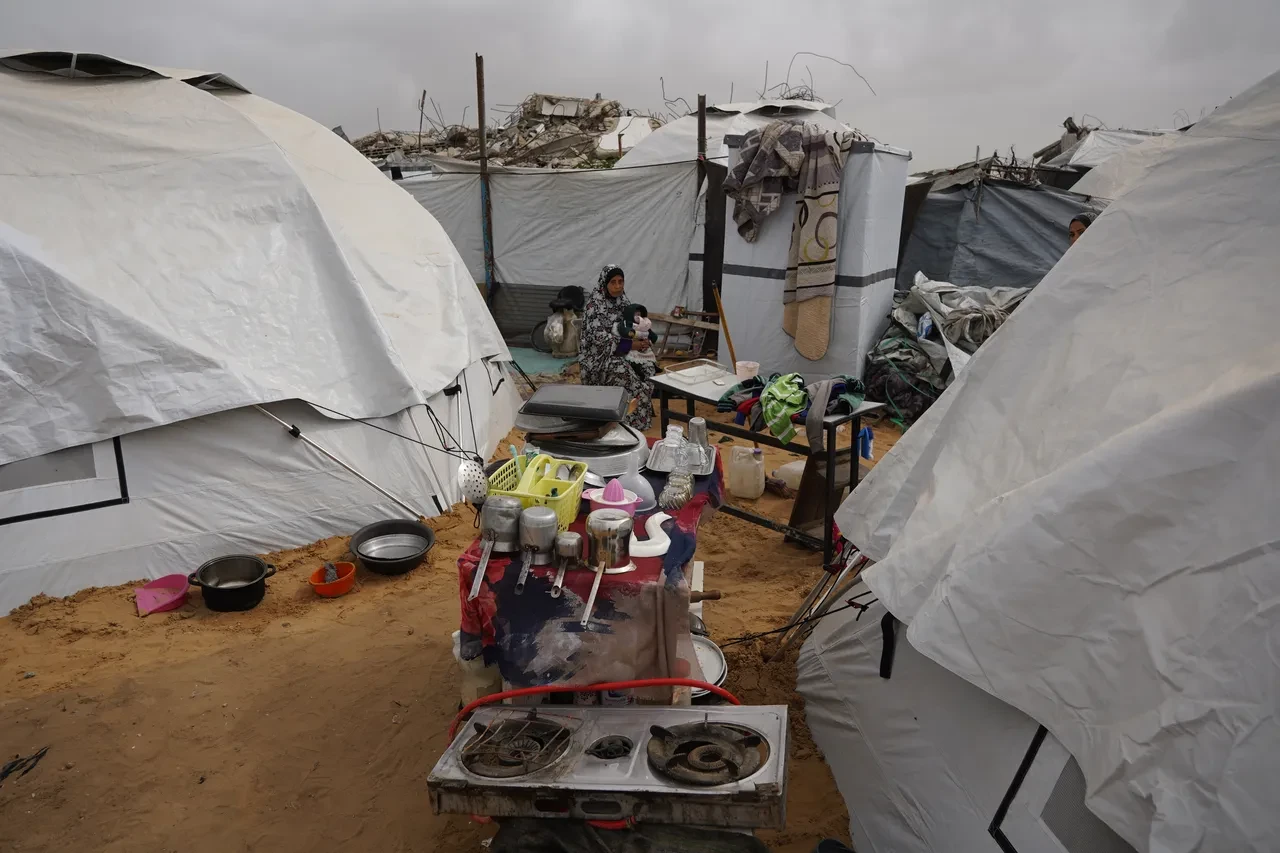 Gazze Şeridi'nde kurulan 'Yıldız Tilbe Çadır Kenti'nin açılışı yapıldı!