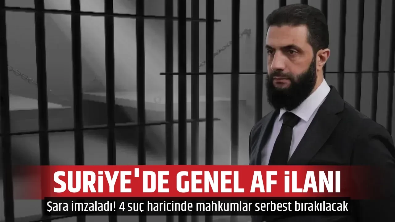 SURİYE'DE GENEL AF İLANI