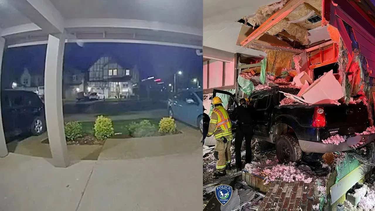 Aşırı hız felaketi: Toprak yığınına çarpıp uçarak evin içine girdi