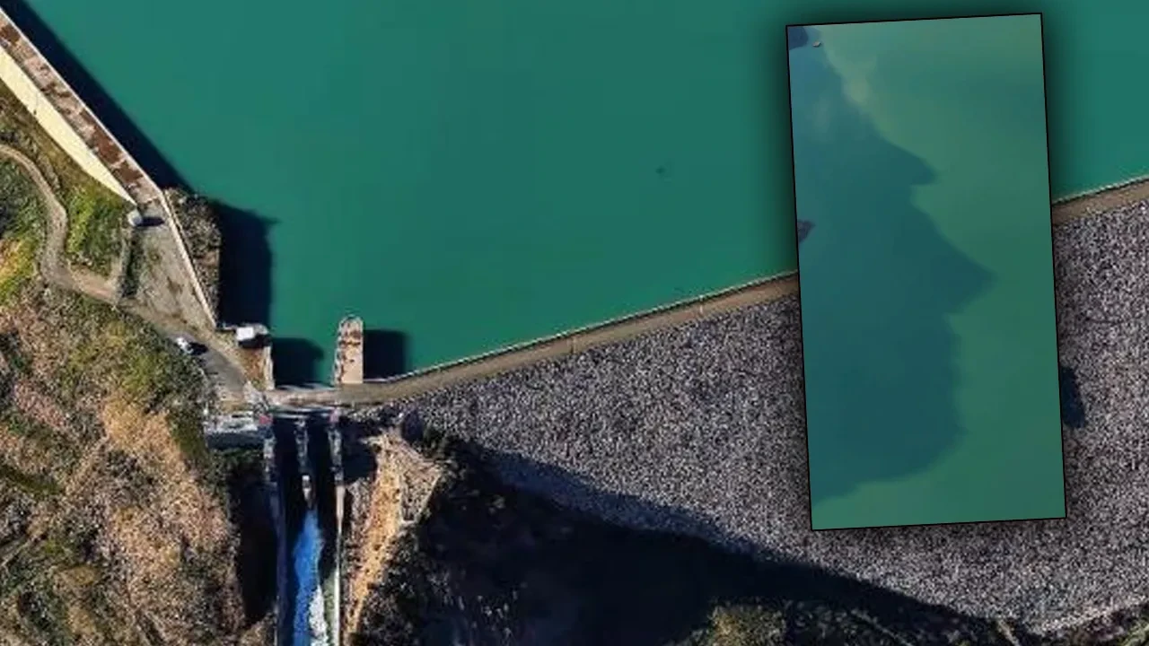 Baraj doldu, dağların gölgesi suya vurdu! insan siluetini görenler şaştı kaldı