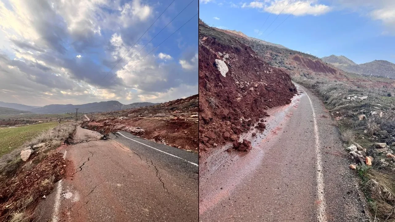 Facianın eşiğinden dönüldü! Yol çöktü, ulaşım durdu