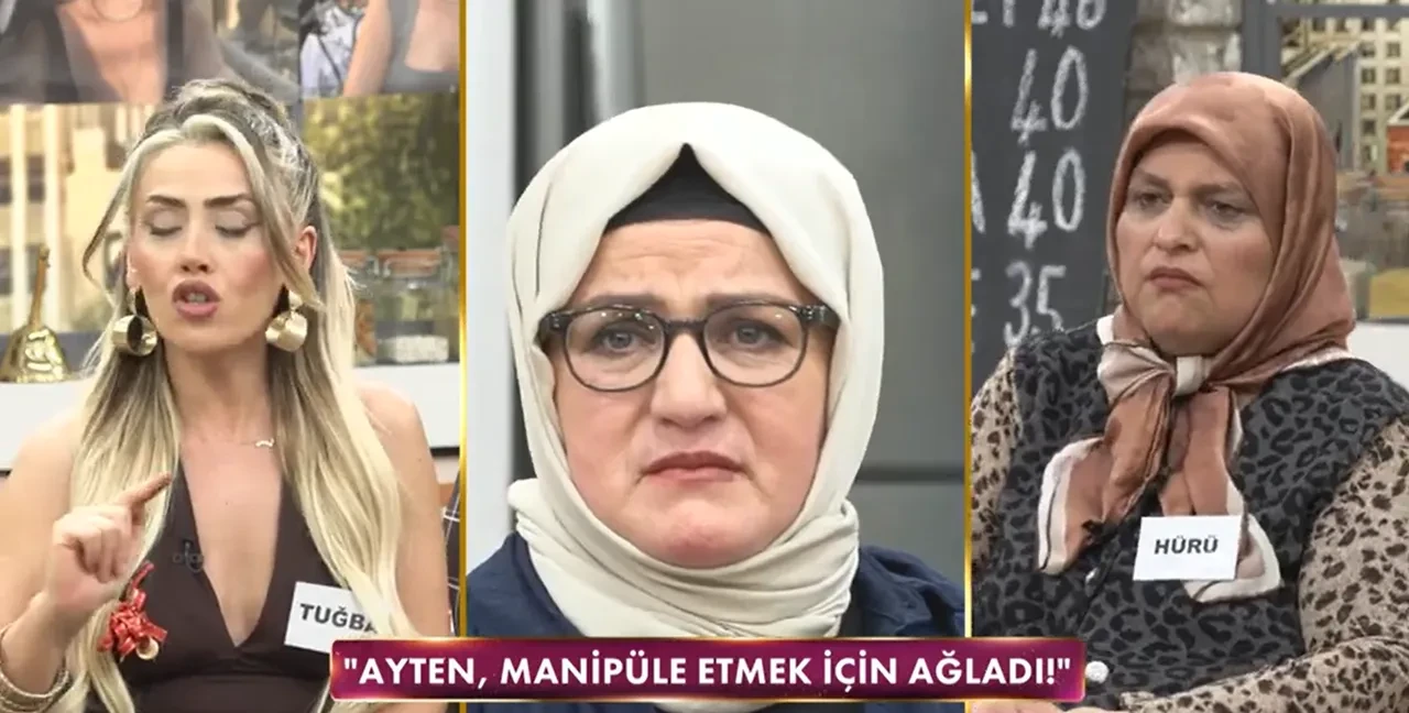 Gelinim Mutfakta Ayten kayınvalidesine oğlun al senin olsun dedi, stüdyoyu terk etti! Ayten ve eşi Ayten arasında ipler gerildi