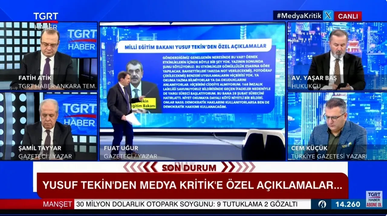 Milli Eğitim Bakanı Yusuf Tekin'den 'Laiklik Bildirisi'ne yargı hamlesi: 'Bunların gözünde noel, cadılar bayramı laikliğe aykırı değil ama'