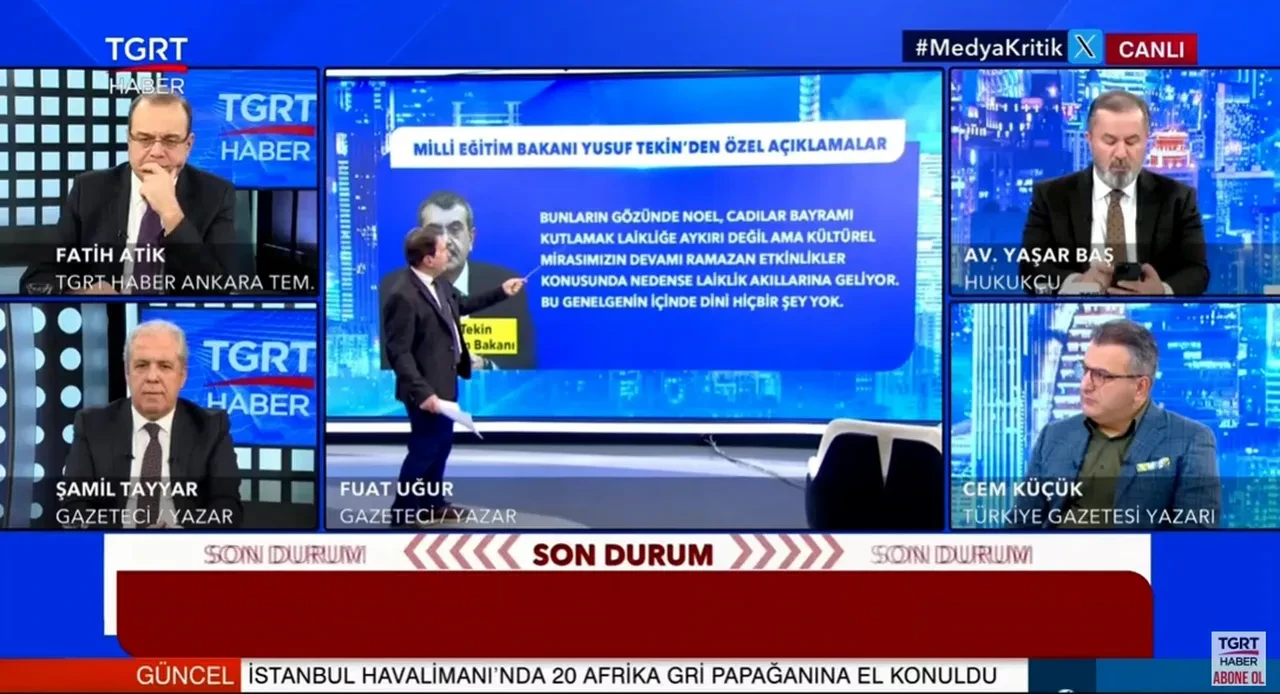 Milli Eğitim Bakanı Yusuf Tekin'den 'Laiklik Bildirisi'ne yargı hamlesi: 'Bunların gözünde noel, cadılar bayramı laikliğe aykırı değil ama'