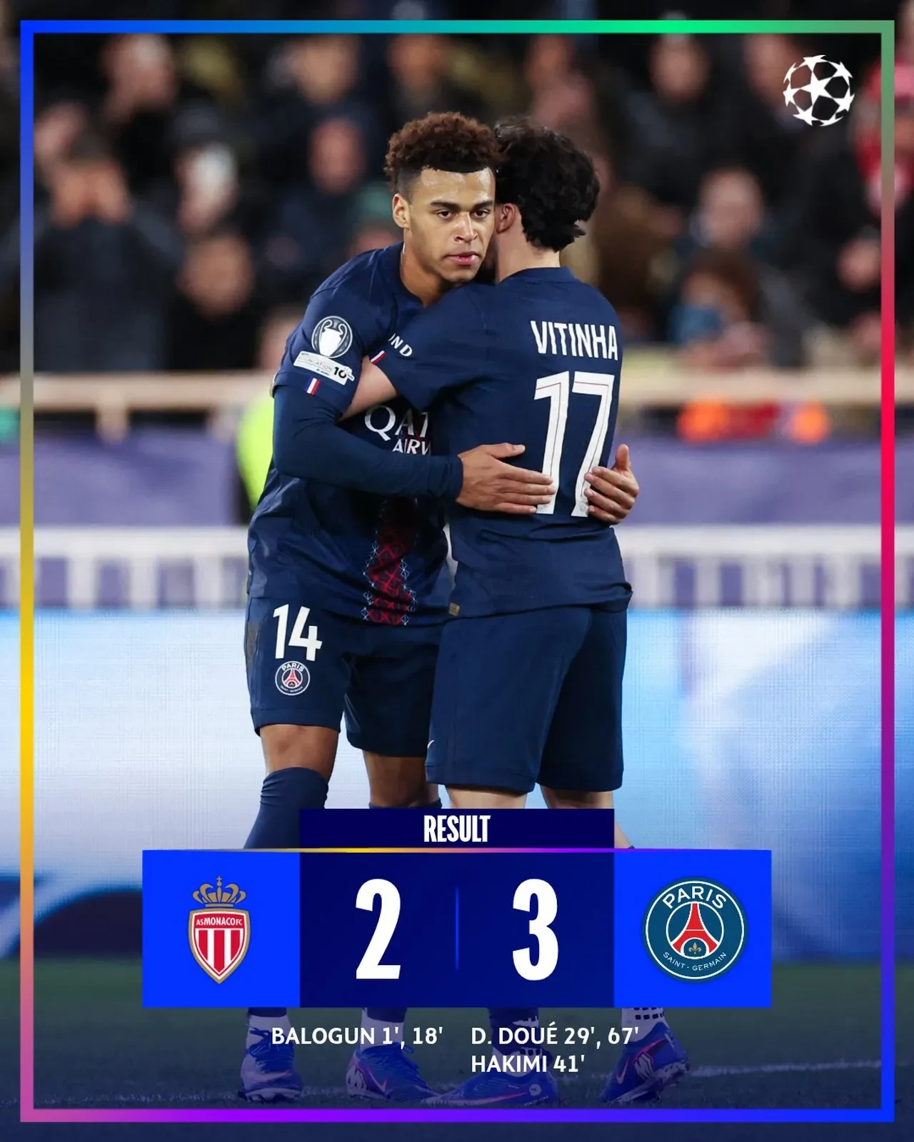 Şampiyonlar Ligi'nde gecenin sonuçları: PSG 2-0'dan geri döndü!