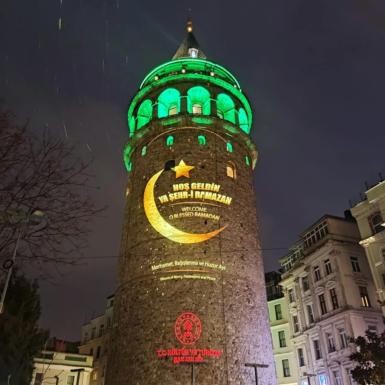 Tarihi kulede Ramazan ruhu! Galata Kulesi iftar vaktinde yeşille aydınlanacak 