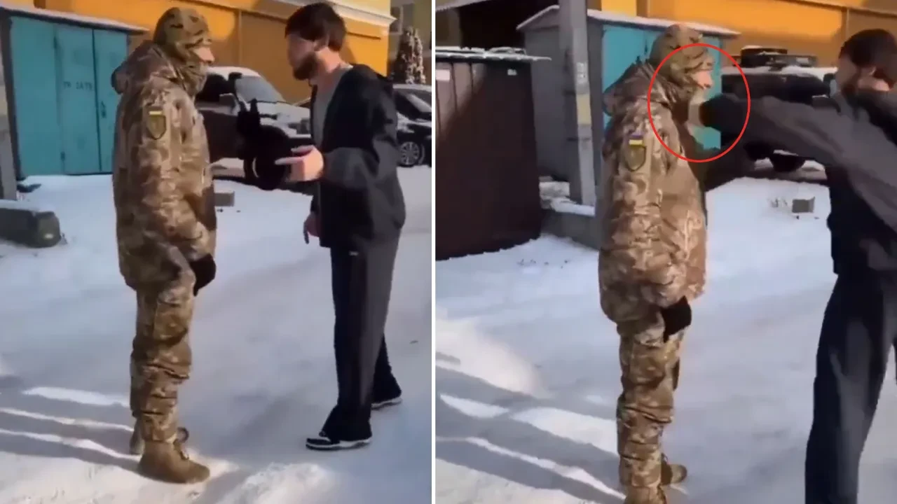 Ukraynalı futbolcuyu zorla askere almak istediler! Yumruklar havada uçuştu