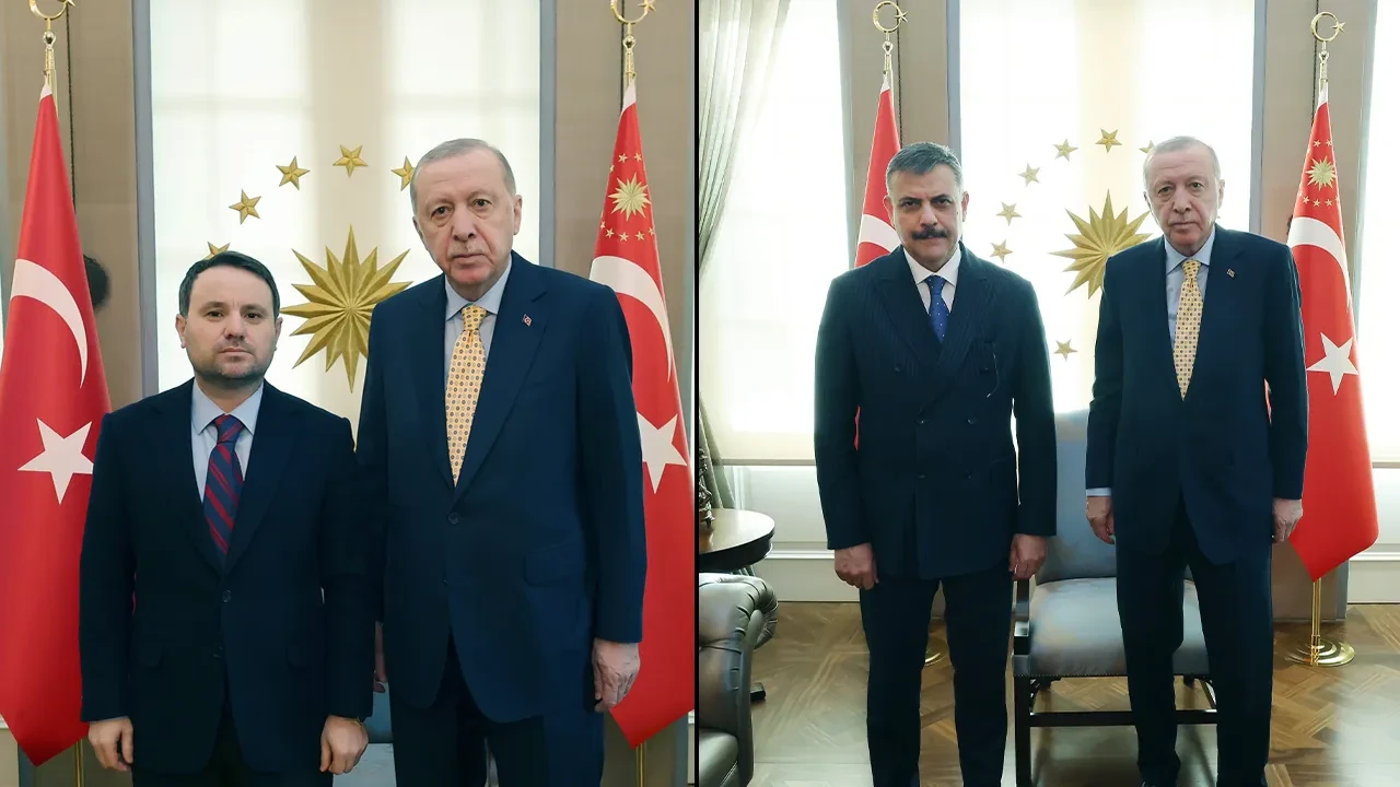 Cumhurbaşkanı Erdoğan, Akın Gürlek ve Mustafa Çiftçi'yi kabul etti