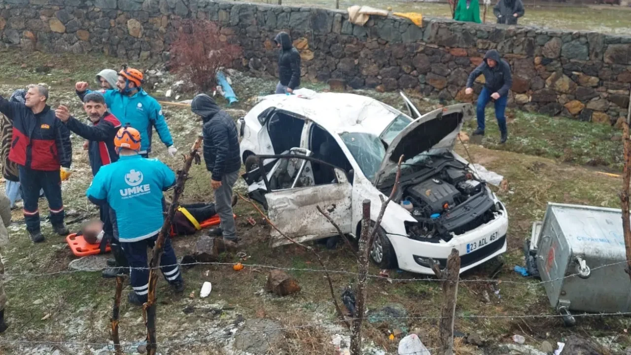 Otomobil takla attı, 7 kişi yaralandı! Bingöl'de feci kaza