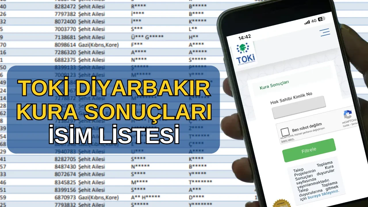 TOKİ Diyarbakır kura sonuçları isim listesi sorgulama ekranı! TOKİ Diyarbakır kura sonuçları hak sahipleri açıklandı mı, nasıl öğrenilir  