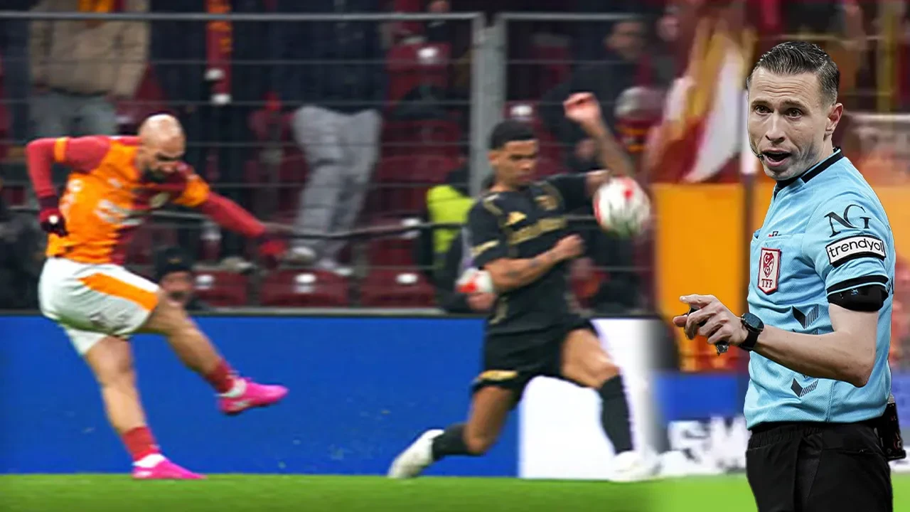 Galatasaray-Kayserispor maçında penaltı tartışması! Trio ekibi son noktayı koydu