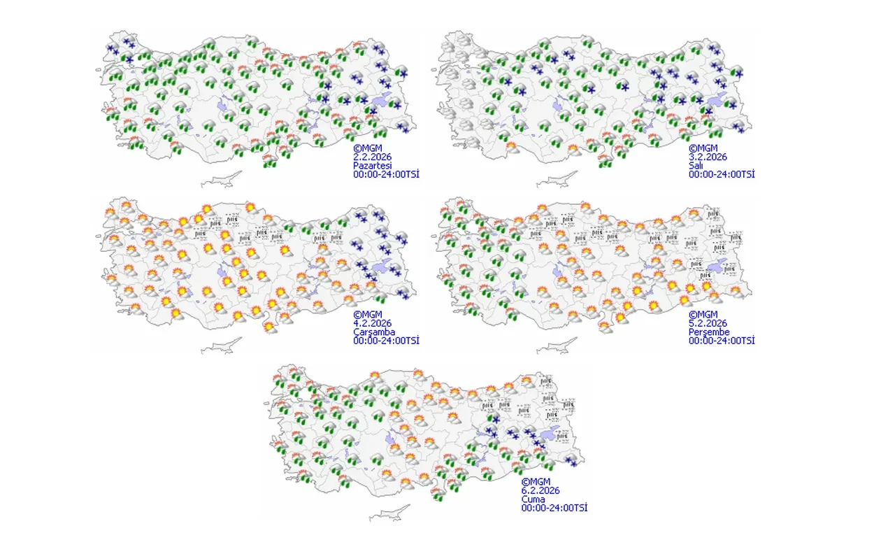Meteoroloji illeri tek tek açıkladı! 15 kente kuvvetli kar yağışı geliyor 