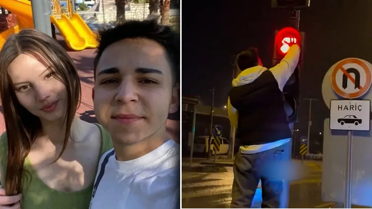 Sosyal medya ünlüsünden skandal hareket! Trafik ışıklarının yönünü böyle değiştirdi 