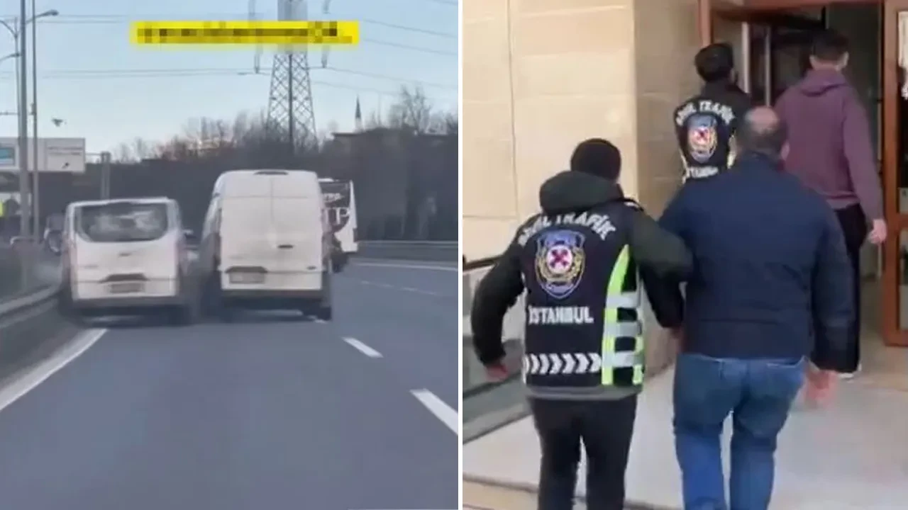 Bayrampaşa'da araç sıkıştırarak kazaya neden olan sürücü gözaltına alındı