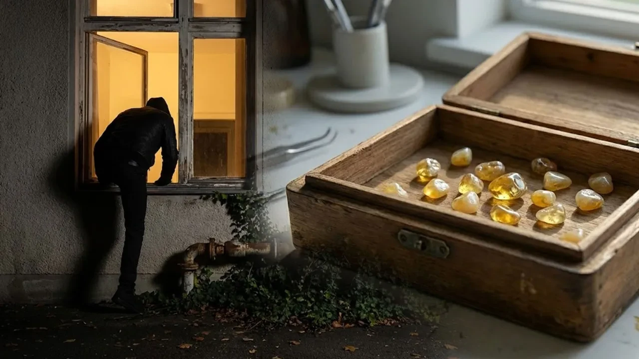 Hırsızlar içinde mücevhere benzetip çaldılar, kutudan çıkan şaşkına çevirdi