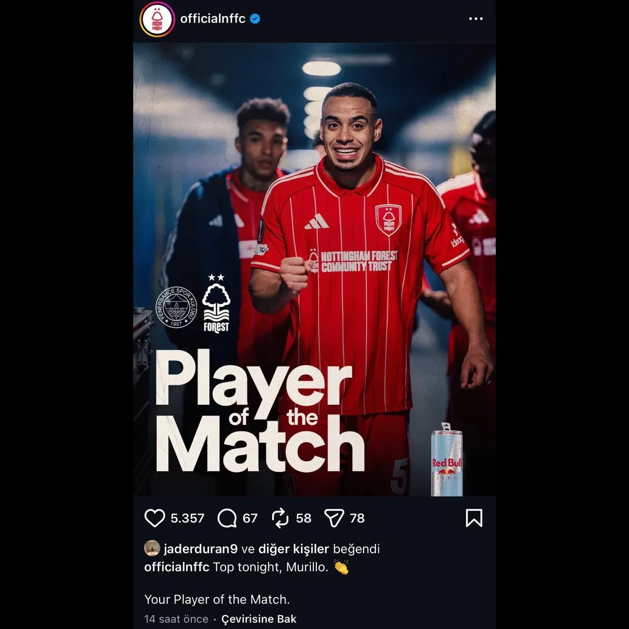 Jhon Duran'dan Fenerbahçe'nin Nottingham Forest mağlubiyeti sonrasında olay hareket!