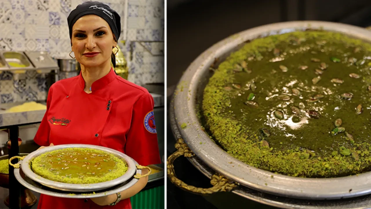 Soğuk aylarda size iyi gelecek o lezzet: Fıstık ezmeli künefe yok satıyor