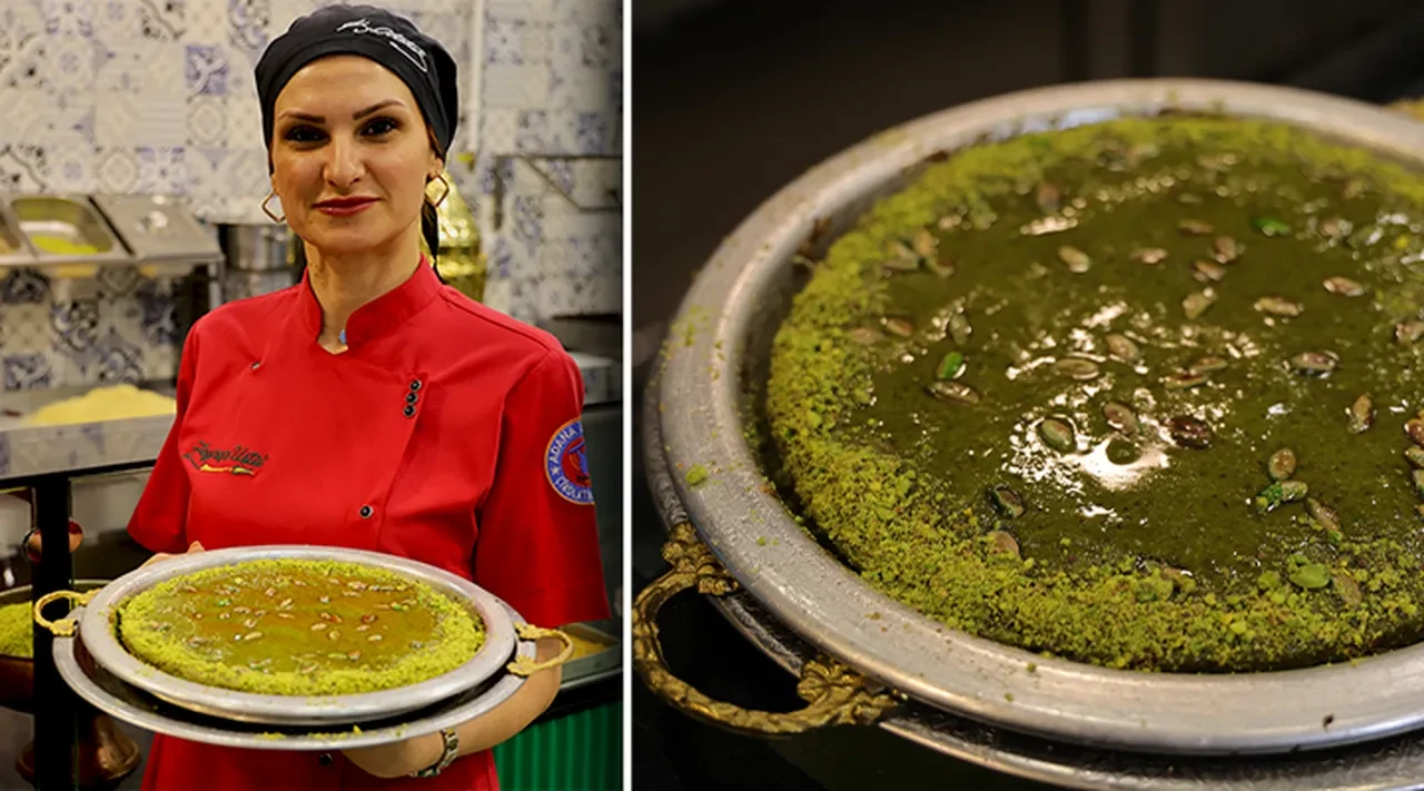 Soğuk aylarda size iyi gelecek o lezzet: Fıstık ezmeli künefe yok satıyor