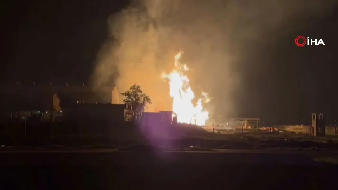 Irak'ta gaz boru hattında havaya uçtu