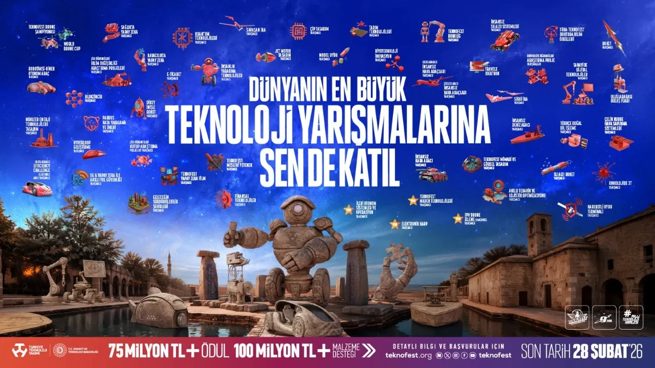 TEKNOFEST 2026 teknoloji yarışmalarına başvurular devam ediyor!