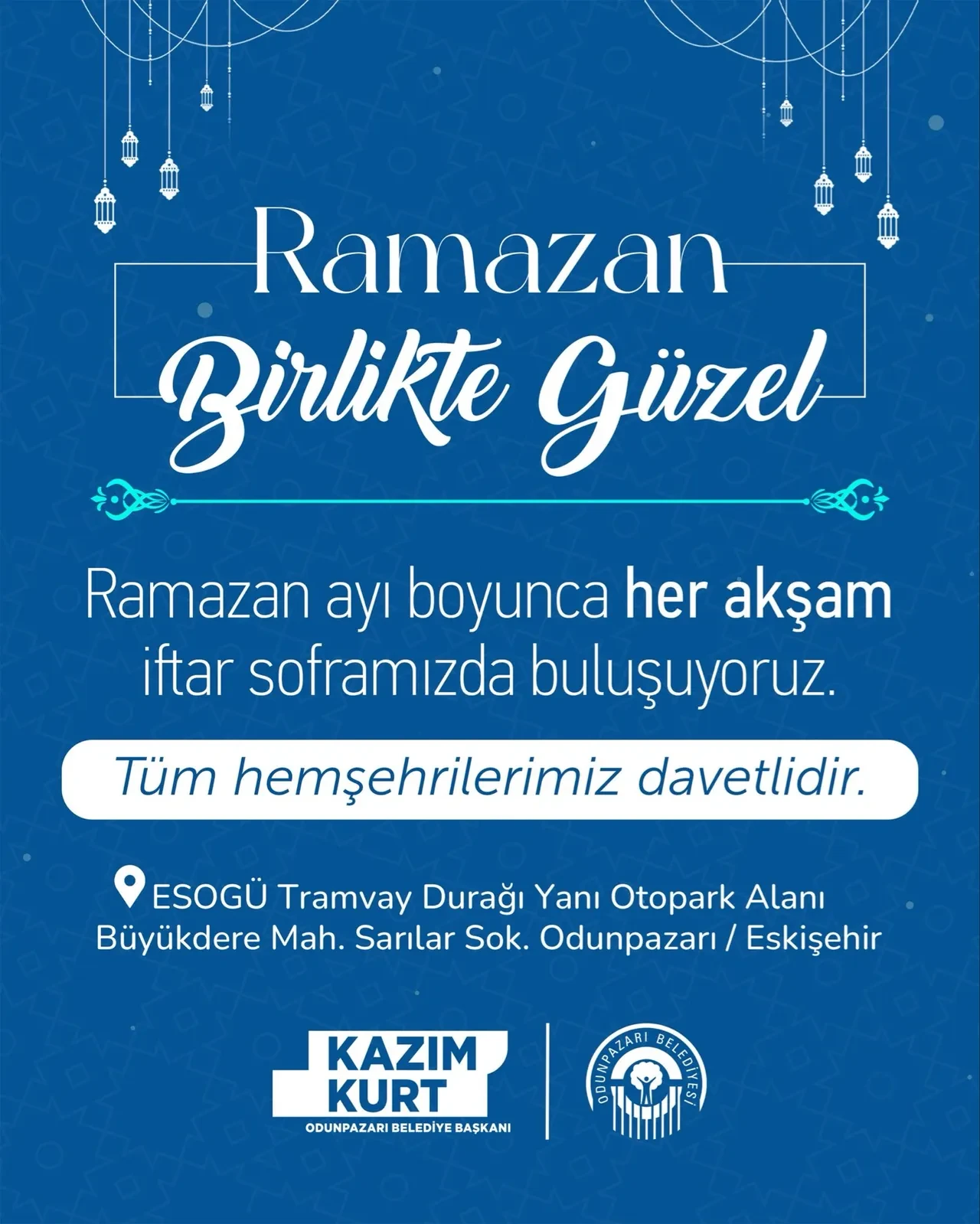 Eskişehir iftar çadırı yerleri 2026! Odunpazarı, Tepebaşı, Sivrihisar iftar çadırı nerede kurulacak?